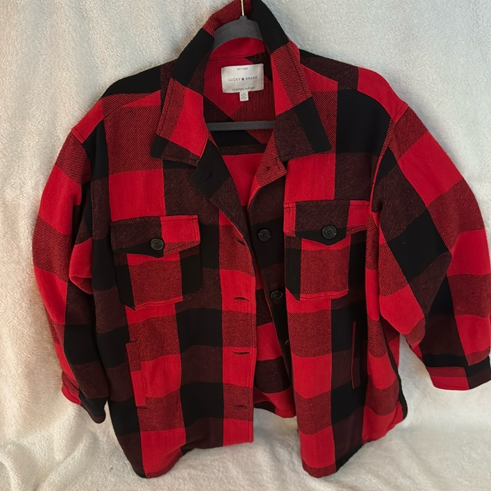 LUCKY women’s heavy flannel coat